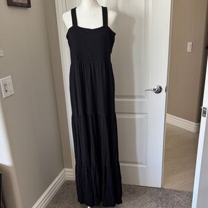 LOFT Charcoal Textured Dress